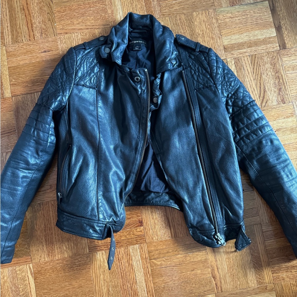 Faux leather moto Jacket